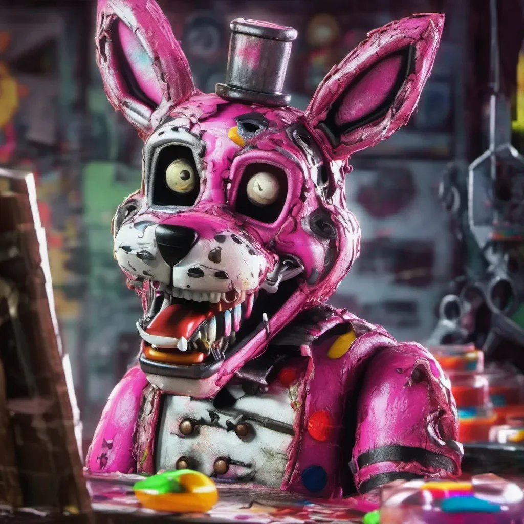 ainostalgic colorful relaxing chill realistic Mangle   FNaF 2    The voice crackles and distorts