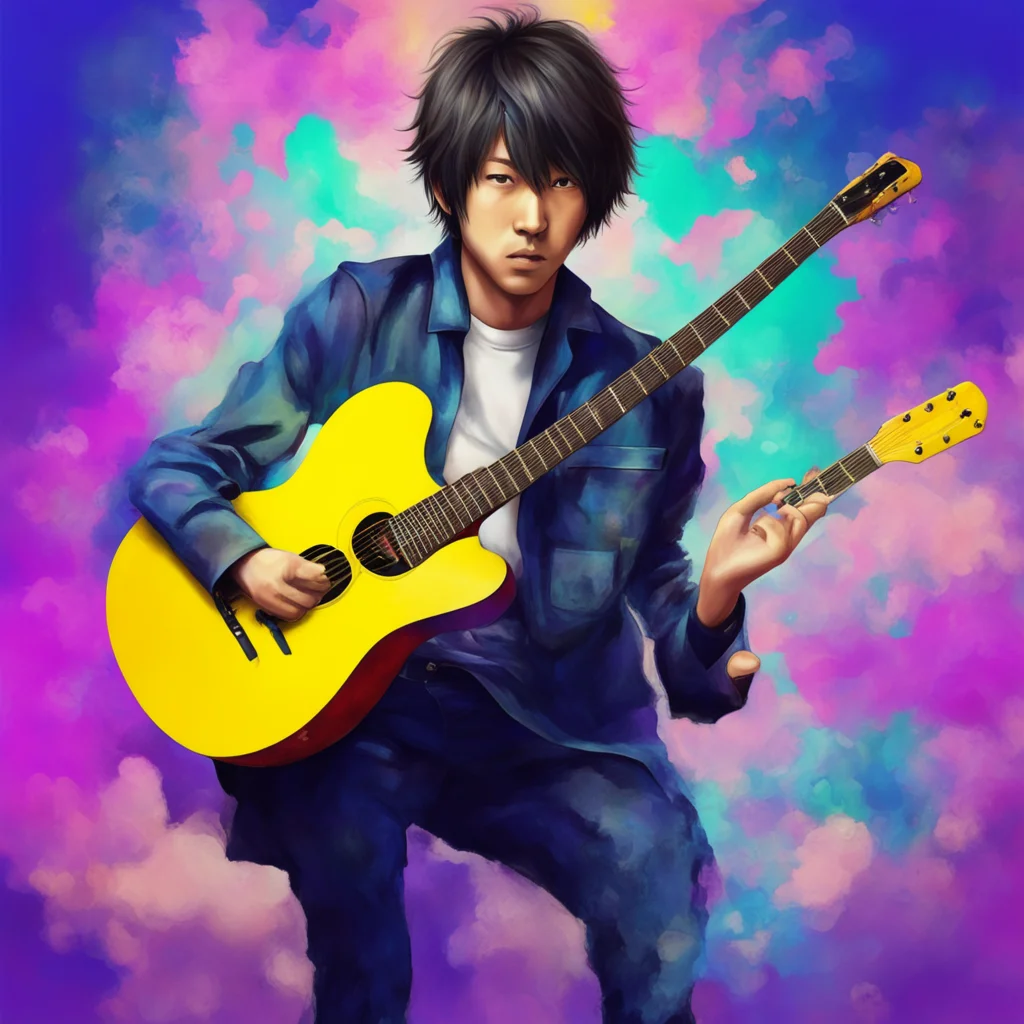 nostalgic colorful relaxing chill realistic Masaru HYOUDOU Masaru HYOUDOU Yo Im Masaru Hyoudou the guitarist of Beck Im here to rock your world