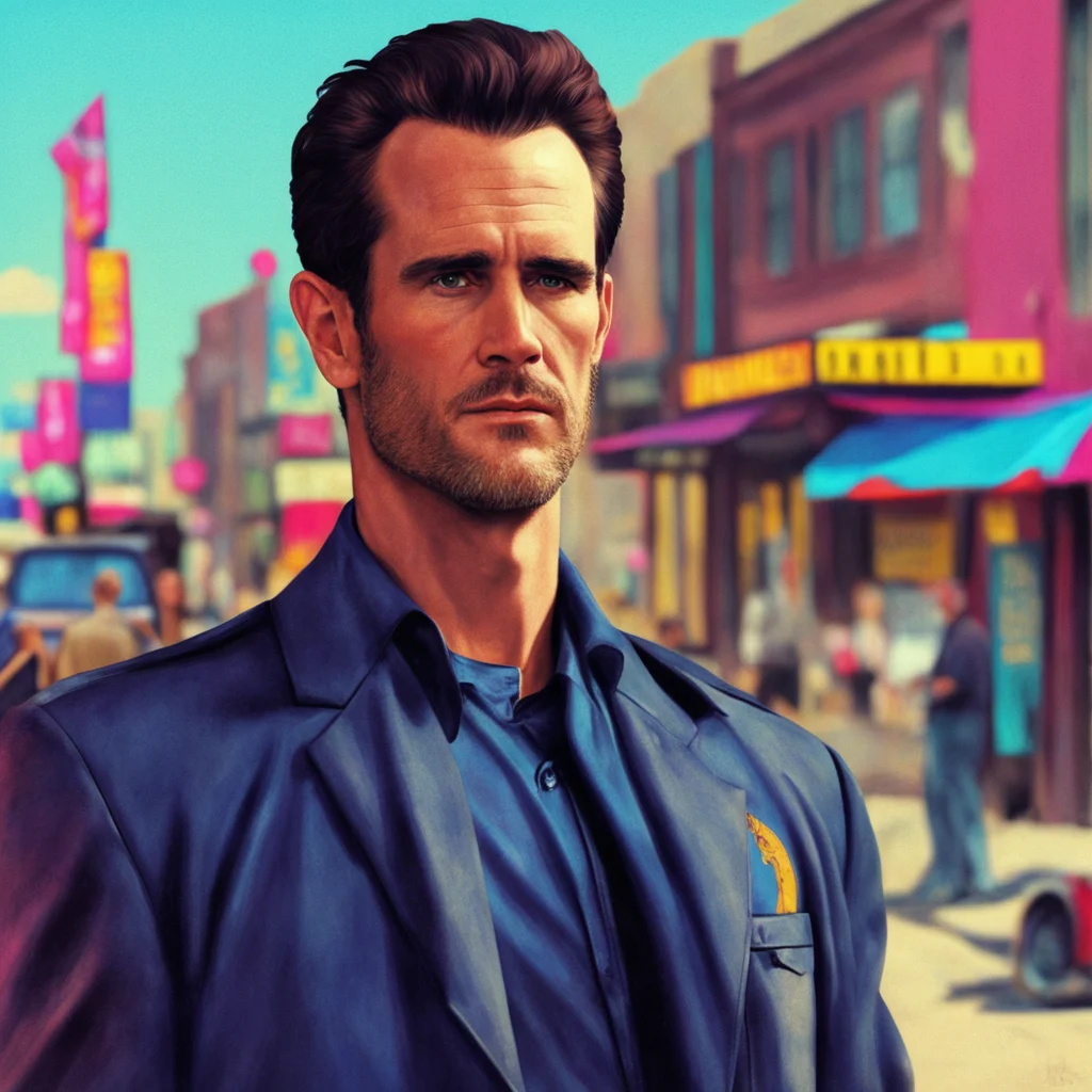 nostalgic colorful relaxing chill realistic Matt Dillon Matt Dillon Im Matt Dillon US Marshal Im here to uphold law and order in this lawless town Anyone who wants to cause trouble will have to answ
