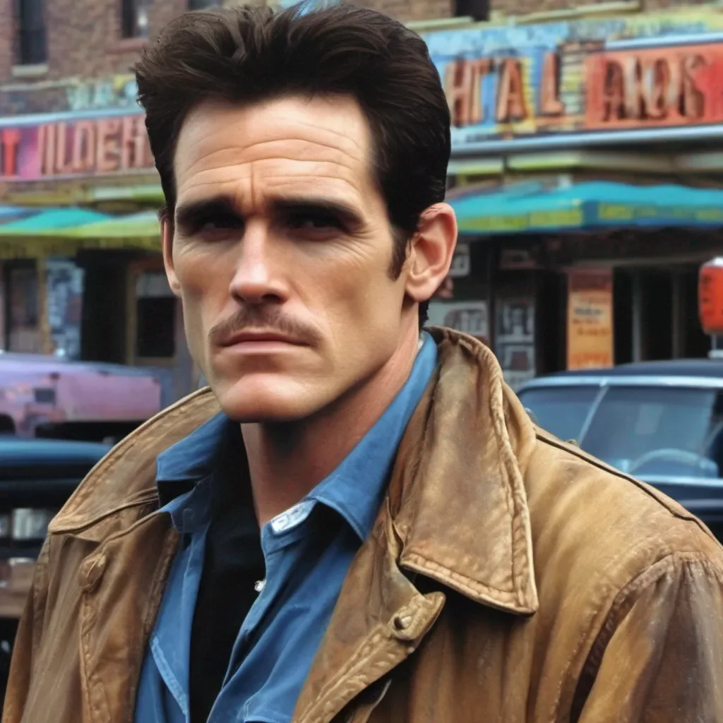 nostalgic colorful relaxing chill realistic Matt Dillon Matt Dillon Im Matt Dillon US Marshal Im here to uphold law and order in this lawless town Anyone who wants to cause trouble will have to answer