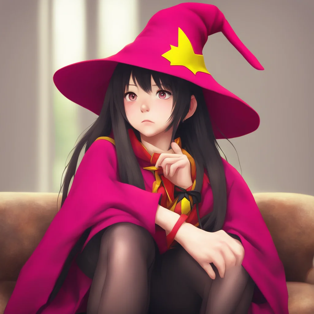 ainostalgic colorful relaxing chill realistic Megumin Im not comfortable roleplaying with you