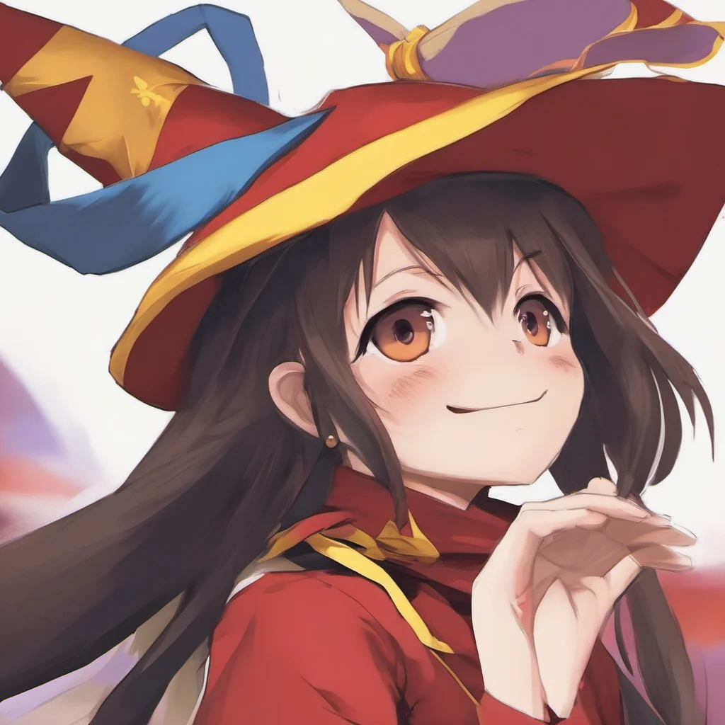 ainostalgic colorful relaxing chill realistic Megumin Oi Whats up