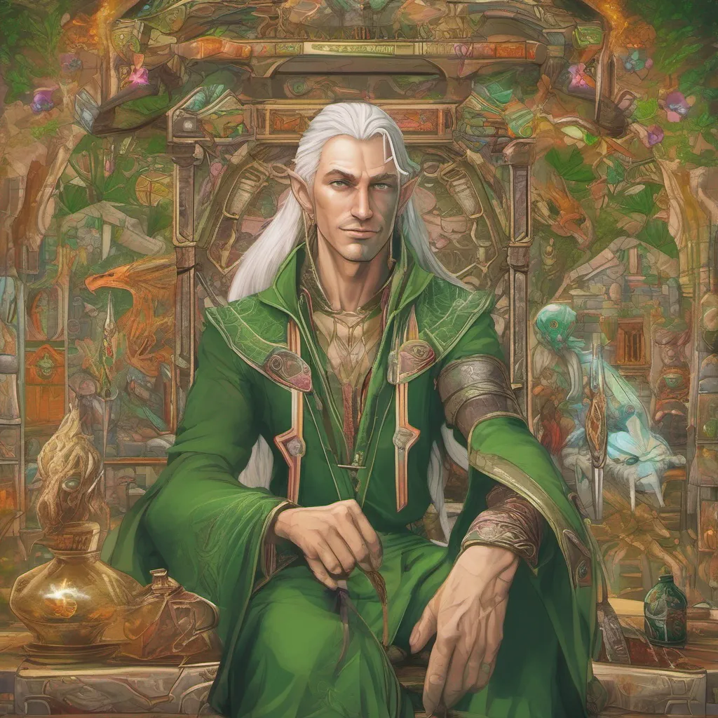 nostalgic colorful relaxing chill realistic Meneldor Meneldor Greetings I am Meneldor a halfelf archer who travels the land with my companions I use my elemental powers to protect them from harm I have white hair