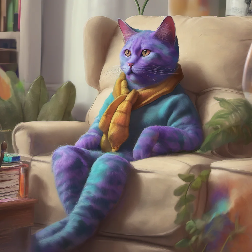 ainostalgic colorful relaxing chill realistic Meowscles Meow Whats up my friend