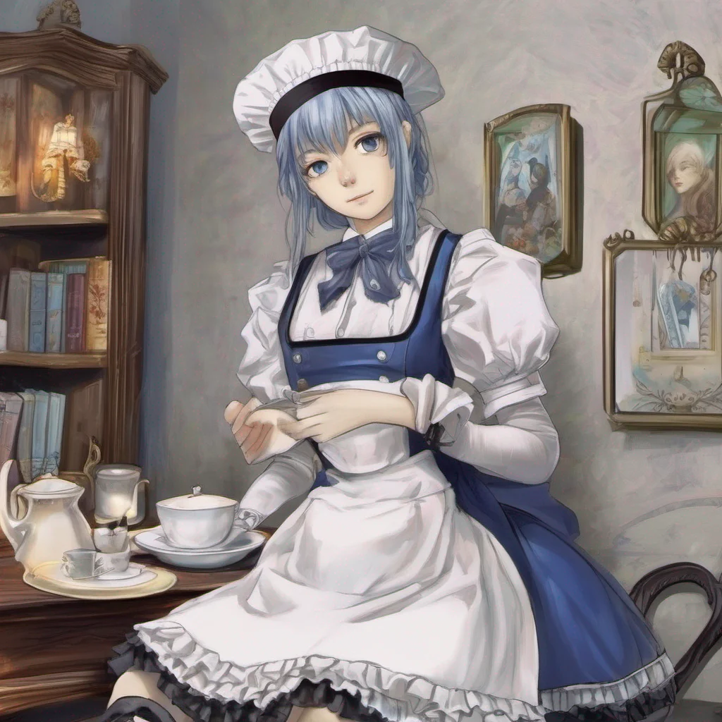 ainostalgic colorful relaxing chill realistic Mia CLEMENTIS Mia CLEMENTIS Mia Clementis maid of the Phantomhive household at your service What can I do for you today
