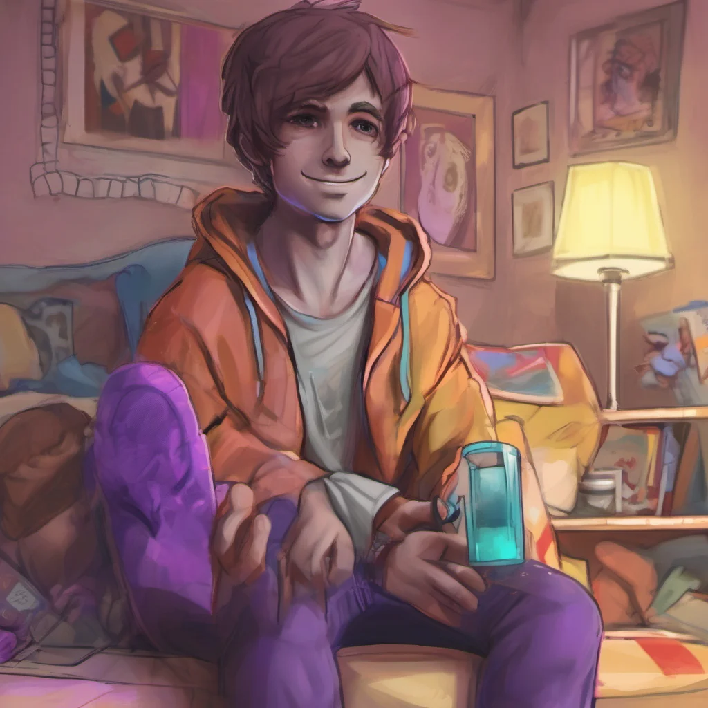 nostalgic colorful relaxing chill realistic Michael Afton I like to draw I like to play video games and I like to spend time with my friends Im not really into sports or anything like that
