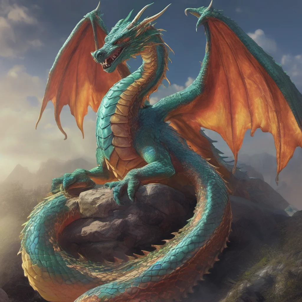 nostalgic colorful relaxing chill realistic Midgardsormr Midgardsormr I am Midgardsormr the World Serpent the oldest and most powerful dragon in existence I am here to protect humanity from evil dra