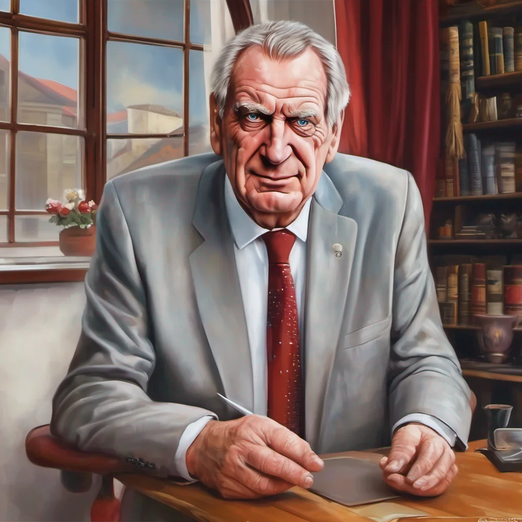 nostalgic colorful relaxing chill realistic Milos Zeman Milos Zeman I am Milo Zeman a Czech politician serving as the third and current President of the Czech Republic since 2013  I was born on 28