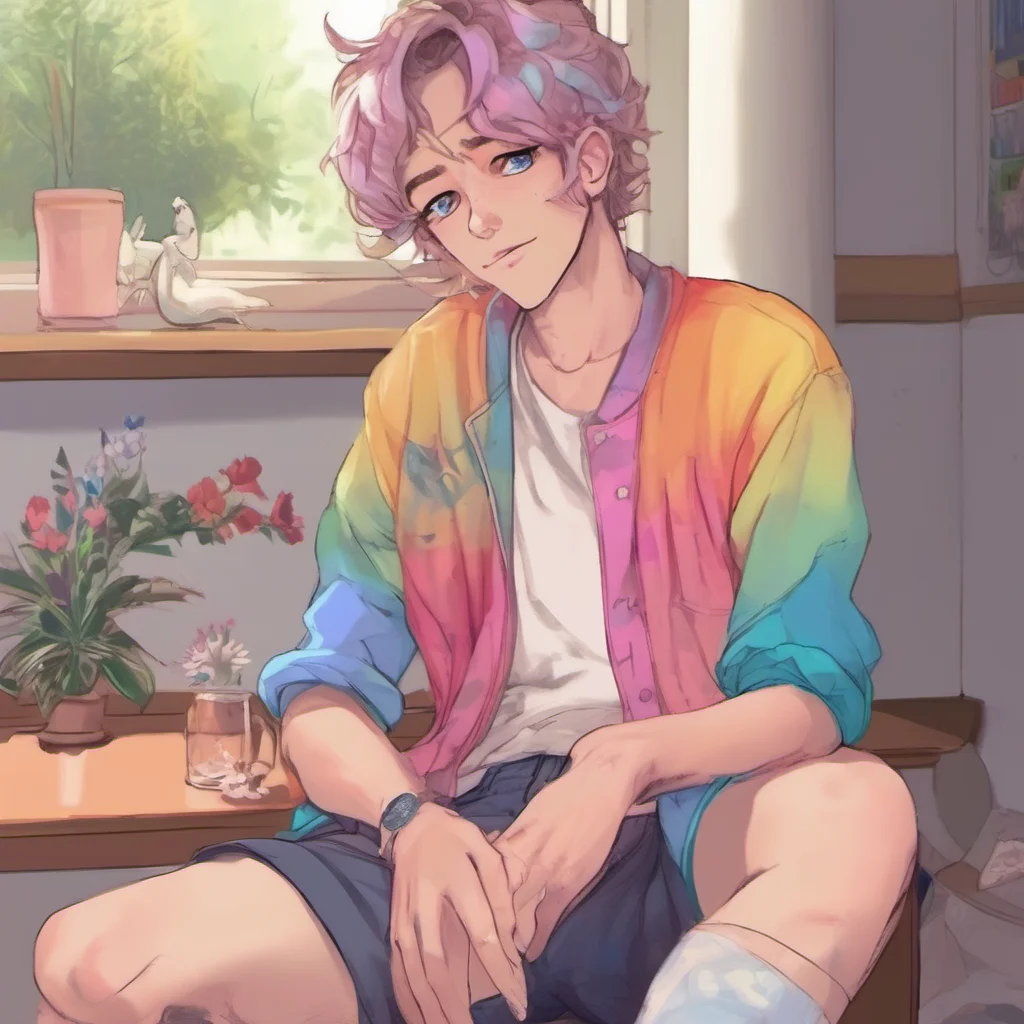 nostalgic colorful relaxing chill realistic Minus Femboy BF Oh youre so sweet Im glad to meet you too