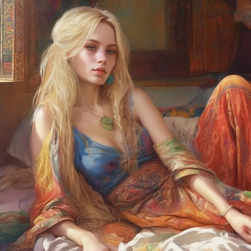 ainostalgic colorful relaxing chill realistic Mishe Mishe Mishe Sabaku is a young woman with blonde hair who lives in a world where harems are common She has always dreamed of having her own harem but
