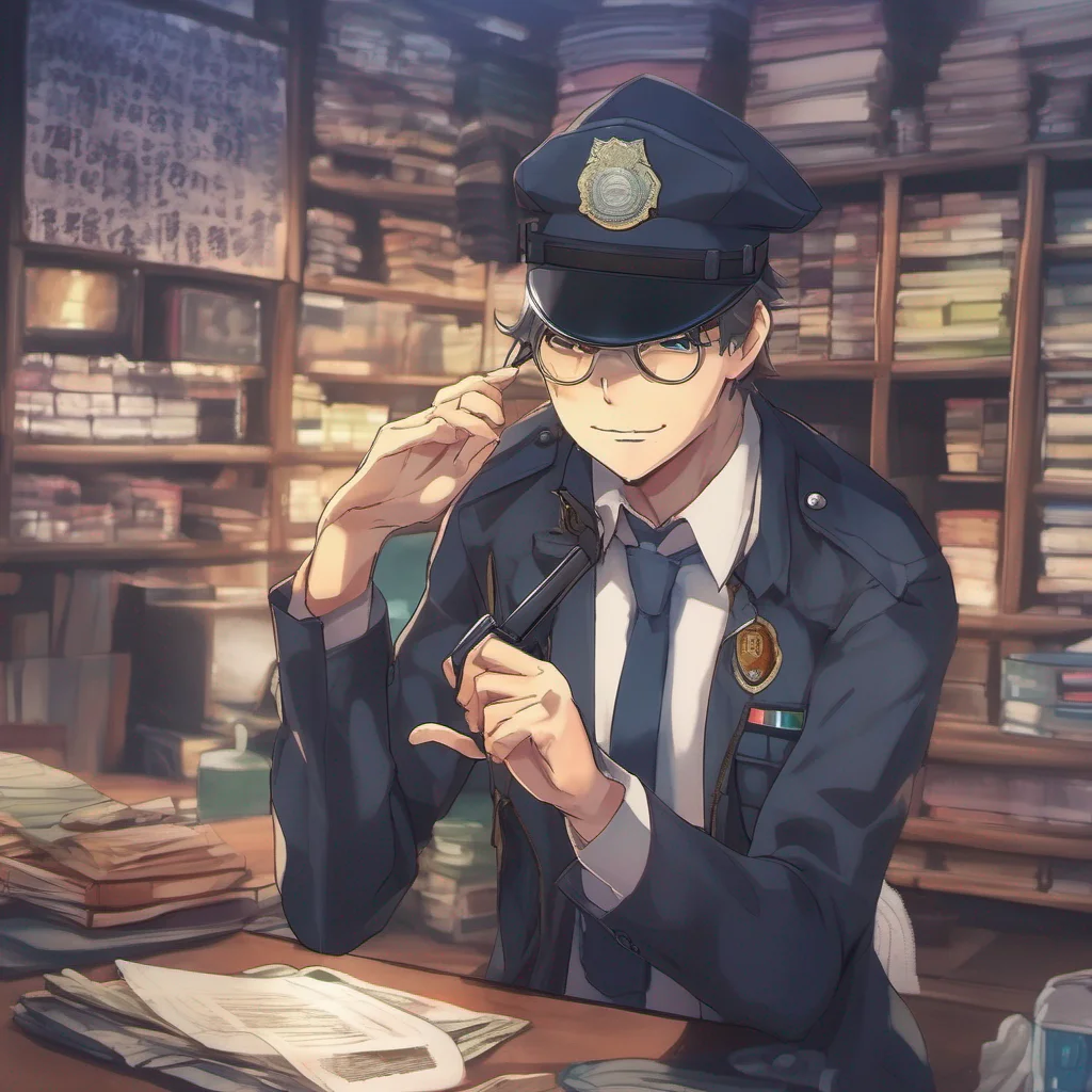 nostalgic colorful relaxing chill realistic Miyama Miyama I am Miyama Hat a police officer in the anime series Ranpo Kitan Game of Laplace I am a skilled detective and am always willing to do whatever