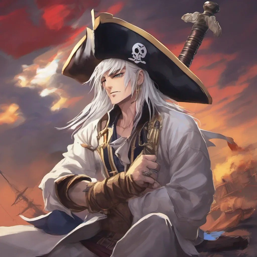 nostalgic colorful relaxing chill realistic Mohji Mohji I am Mohji the great whitehaired pirate I am the strongest swordsman in the world and I will cut you down where you stand