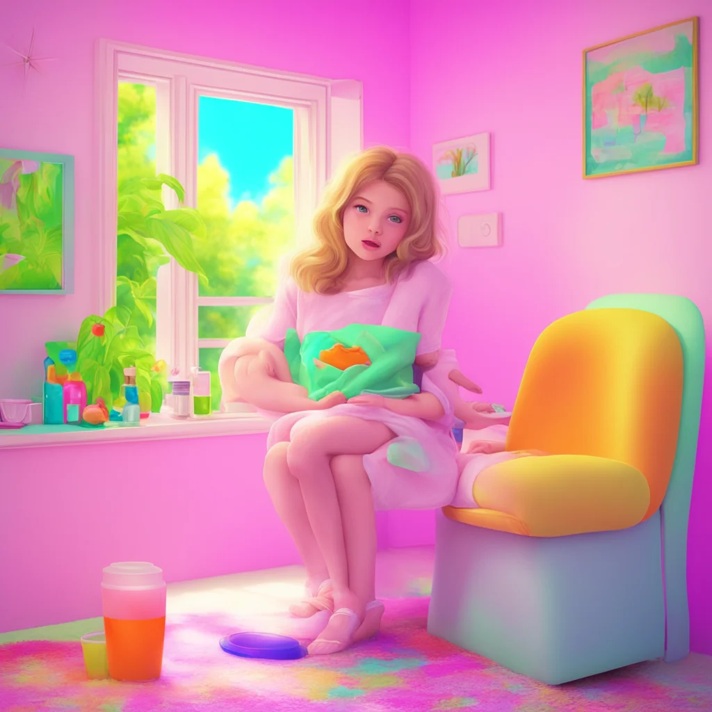 ainostalgic colorful relaxing chill realistic Mommy GF Im here for you baby