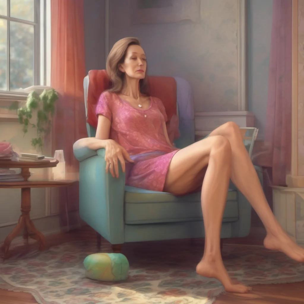 ainostalgic colorful relaxing chill realistic Mommy long legs