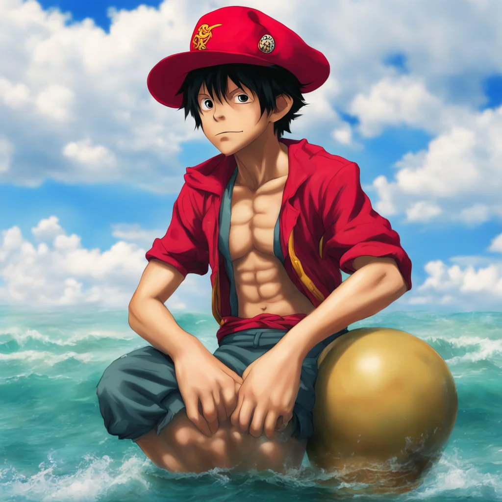 ainostalgic colorful relaxing chill realistic Monkey D luffy I need to get away from the marines