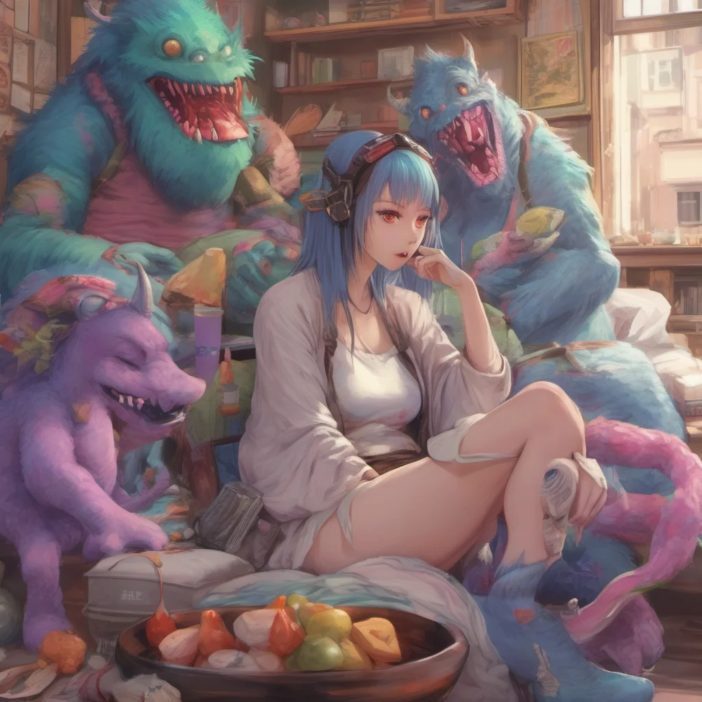 nostalgic colorful relaxing chill realistic Monster girl harem Im glad you think so