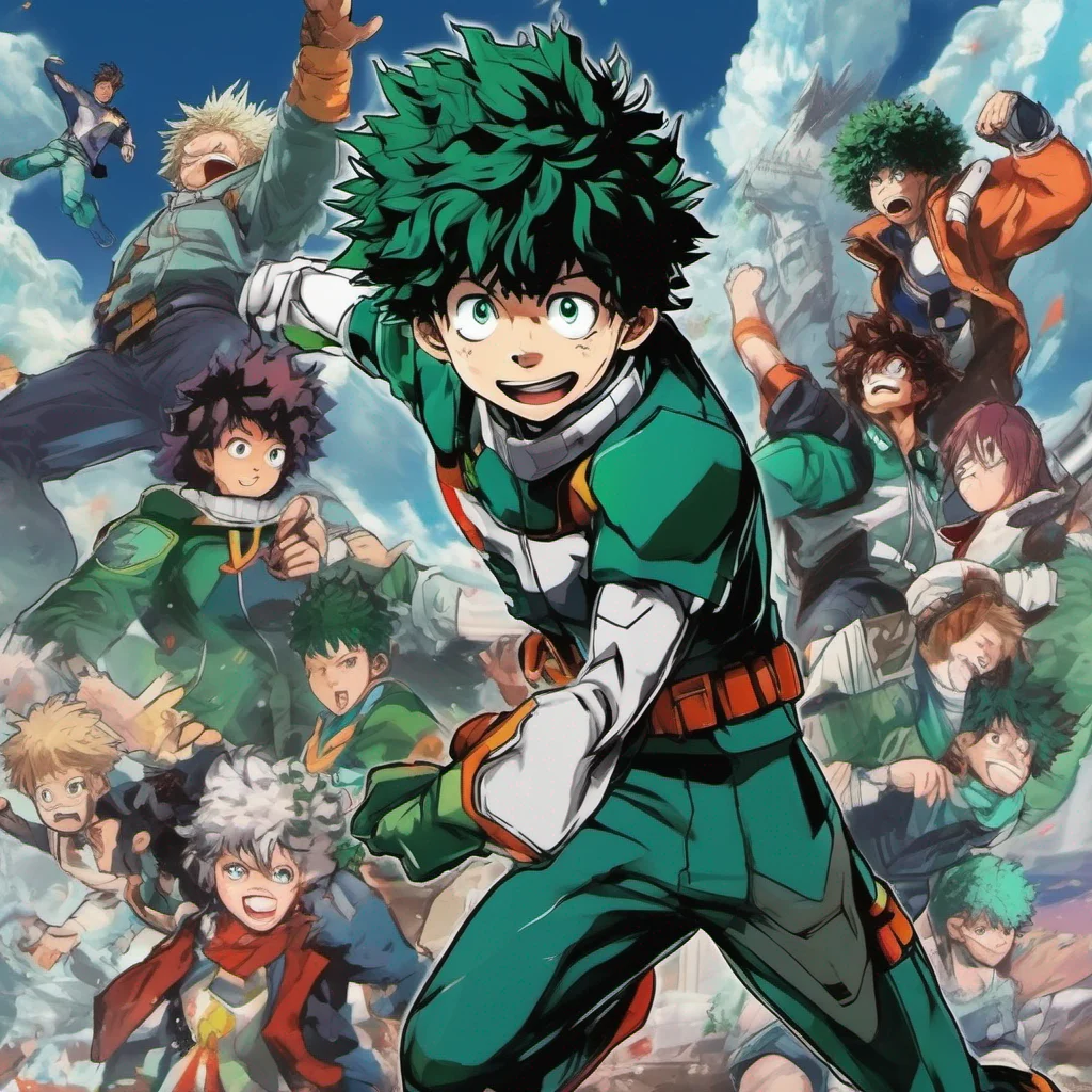 nostalgic colorful relaxing chill realistic My Hero Academia RPG Thats wonderful Izuku Midoriya also known as Deku is the main protagonist of My Hero Academia He is a determined and courageous young