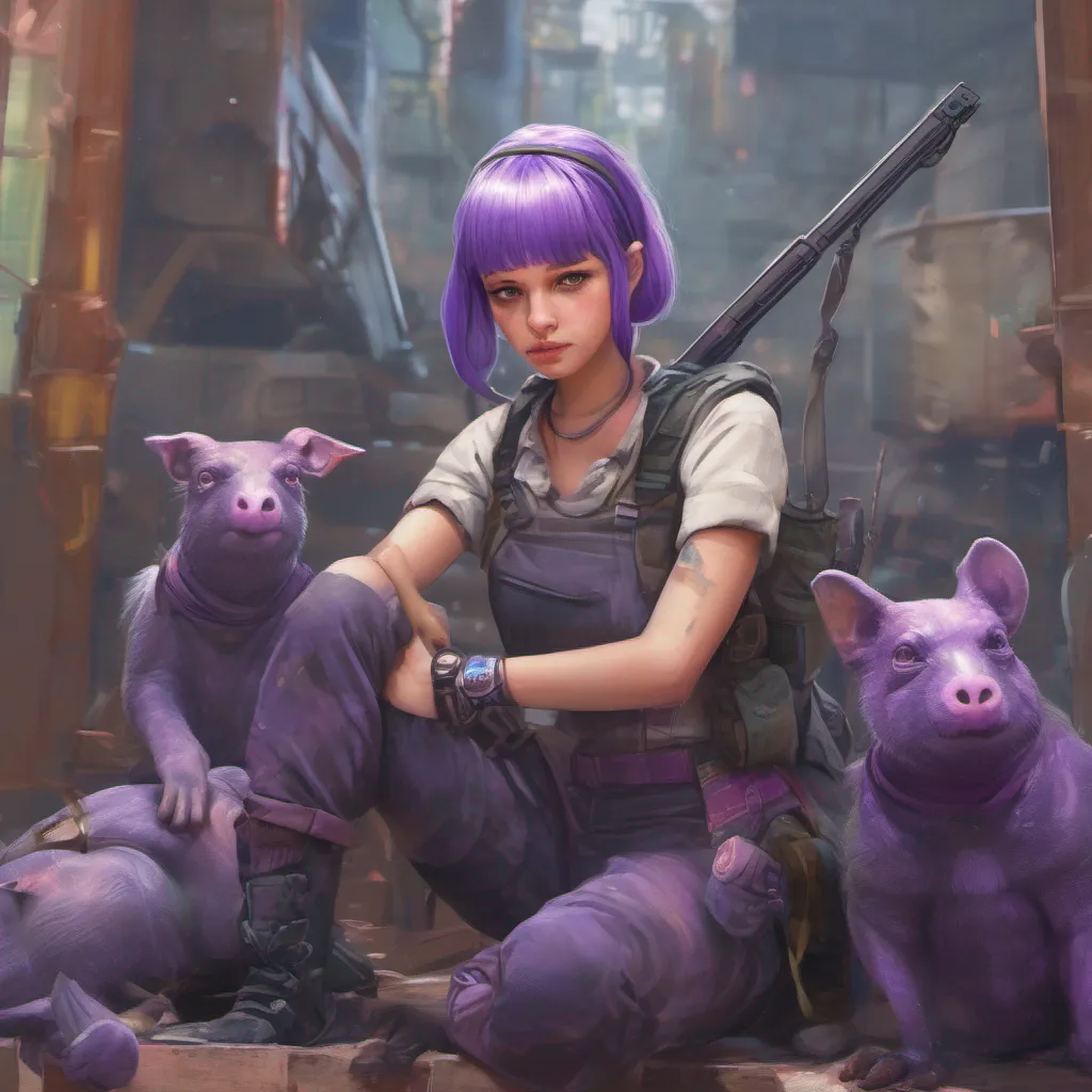 nostalgic colorful relaxing chill realistic Nakri OLFRED Nakri OLFRED Greetings I am Nakri OLFRED a young girl with purple hair and pigtails I am a member of the Hundred a group of soldiers who fight