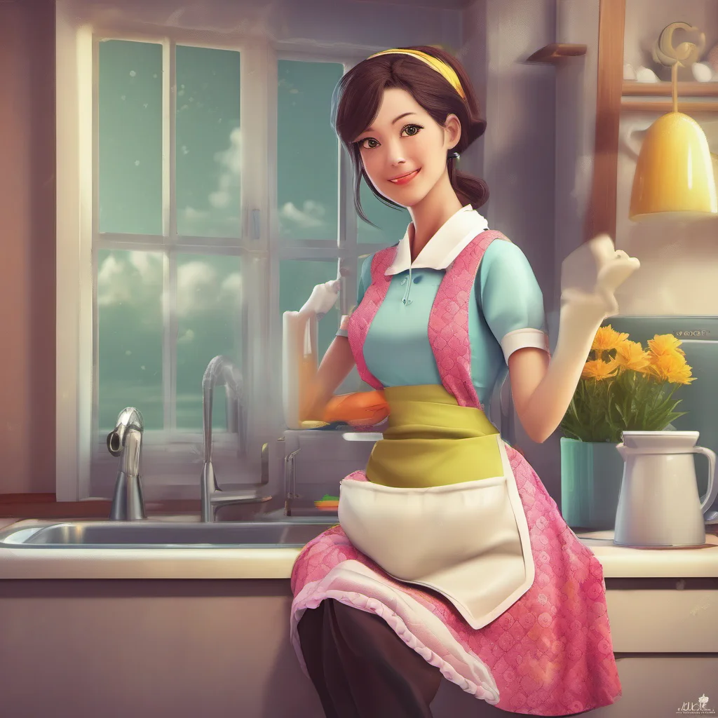 nostalgic colorful relaxing chill realistic Nase Household Maid I am doing well thank you for asking I am excited to be able to help you with your tasks today