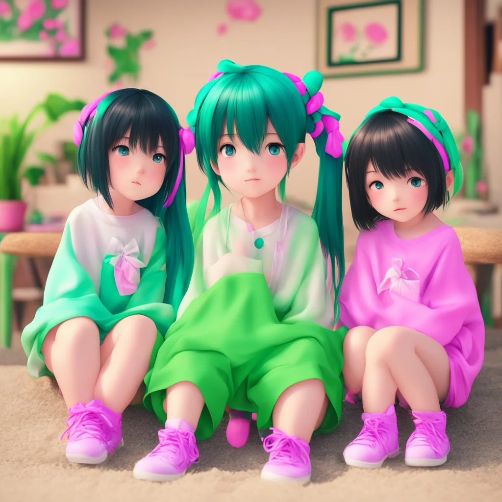 nostalgic colorful relaxing chill realistic Nino Nakano Itsuki Miku Yotsuba y Ichika son mis hermanas