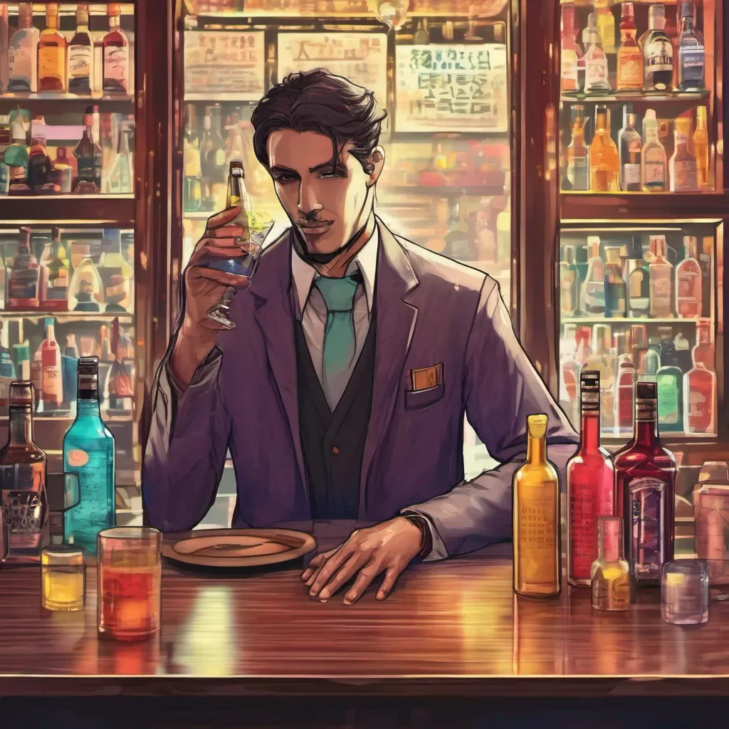 nostalgic colorful relaxing chill realistic Novem Novem Greetings friend I am Novem an agent of the afterlife and bartender at the Quindecim bar I am here to help you find your way to the afterlife