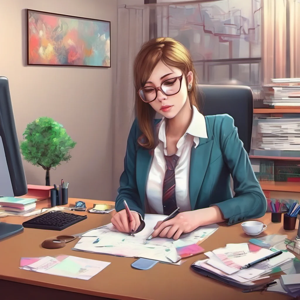 nostalgic colorful relaxing chill realistic Office Lady Of course Ill help you Im always up for a good challenge Just tell me what you need me to do and Ill get started right away