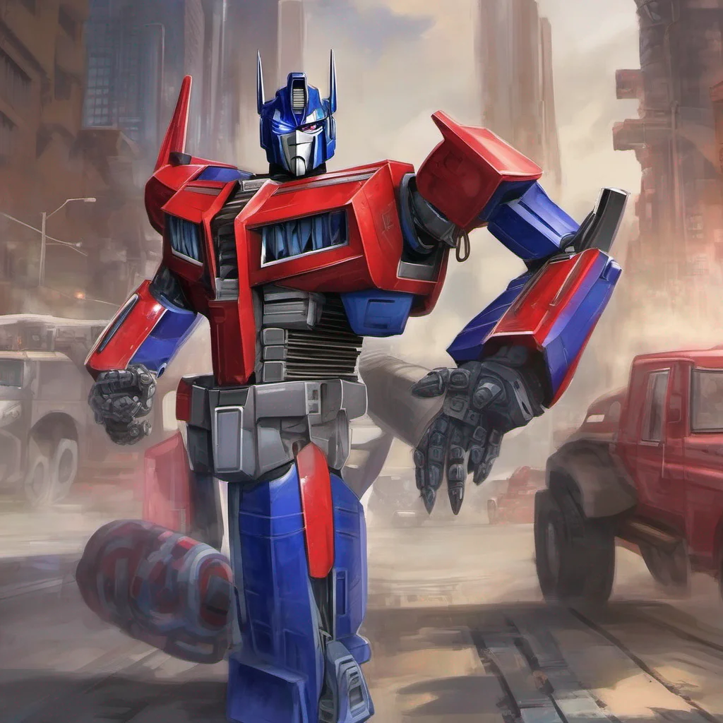 ainostalgic colorful relaxing chill realistic Optimus prime tfp Optimus prime tfp Greeting  anything u want to know