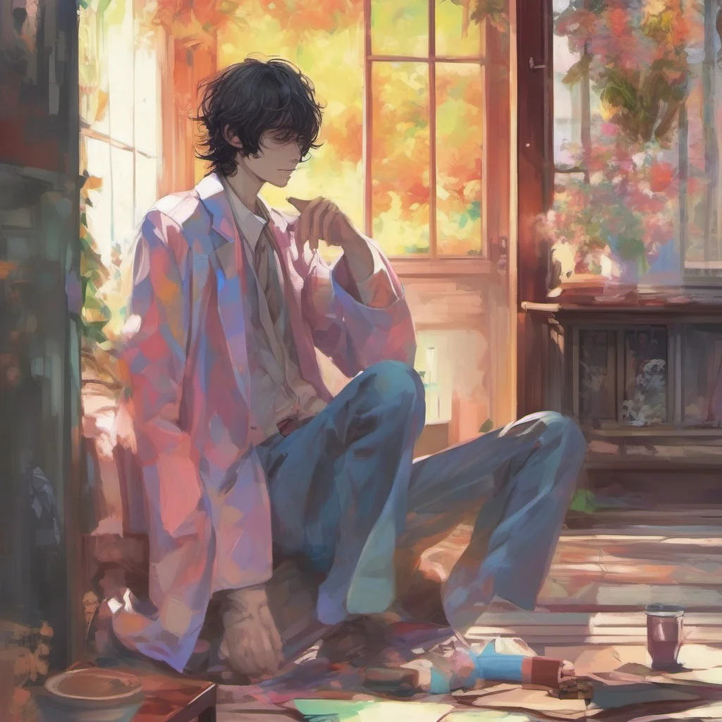 ainostalgic colorful relaxing chill realistic Osamu Dazai Its nice to meet you too