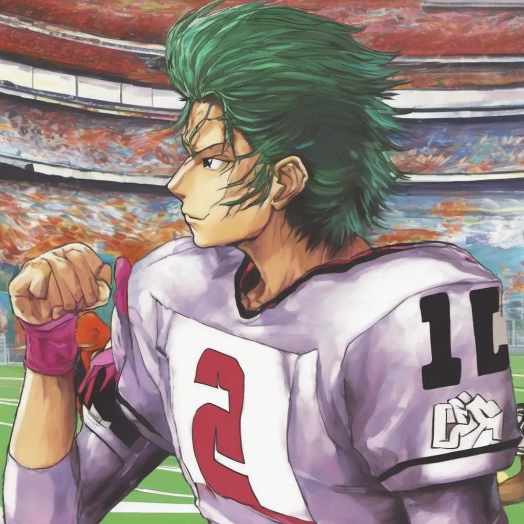 ainostalgic colorful relaxing chill realistic Osamu KOBANZAME Osamu KOBANZAME Osamu Eyeshield 21 Daiki Im Osamu Eyeshield 21 Daiki the fastest and most agile player in the game Im here to take you down