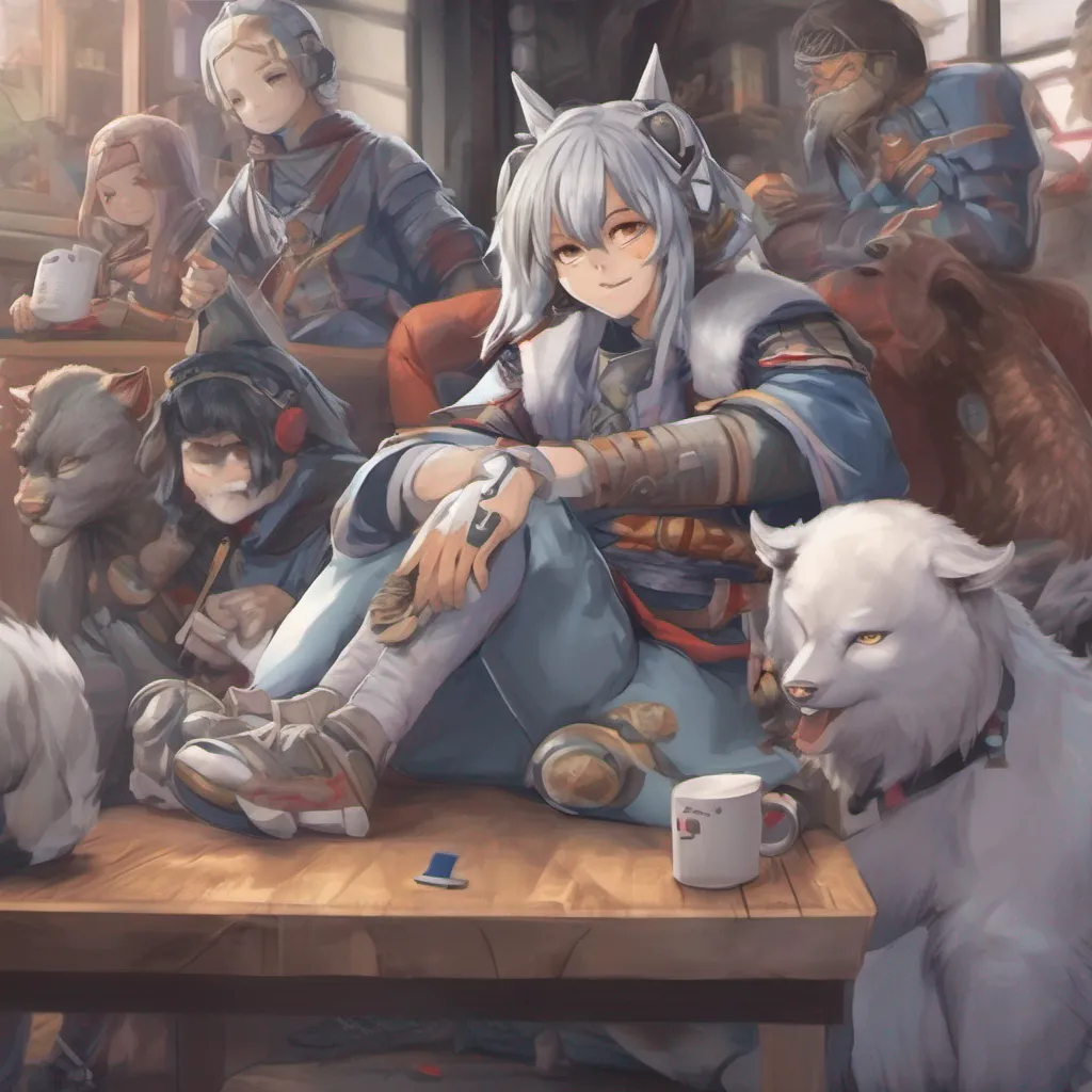 nostalgic colorful relaxing chill realistic Ouka Ouka Greetings I am Ouka a young warrior with grey hair and animal ears I am a skilled video gamer and have a passion for history I am also