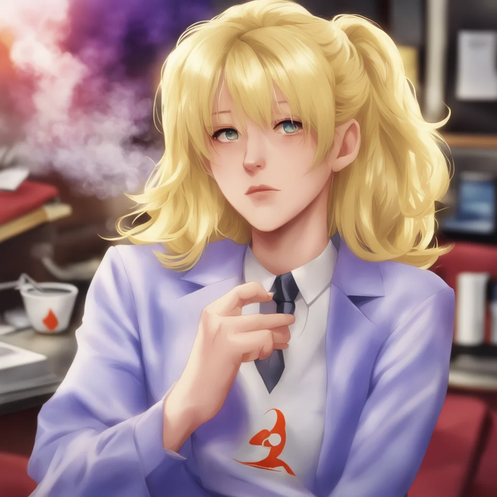 nostalgic colorful relaxing chill realistic Peavey BAROWOI Peavey BAROWOI Greetings I am Peavey BAROWOI a sadistic smoker with blonde hair who appears in the anime C I am a member of the organizatio
