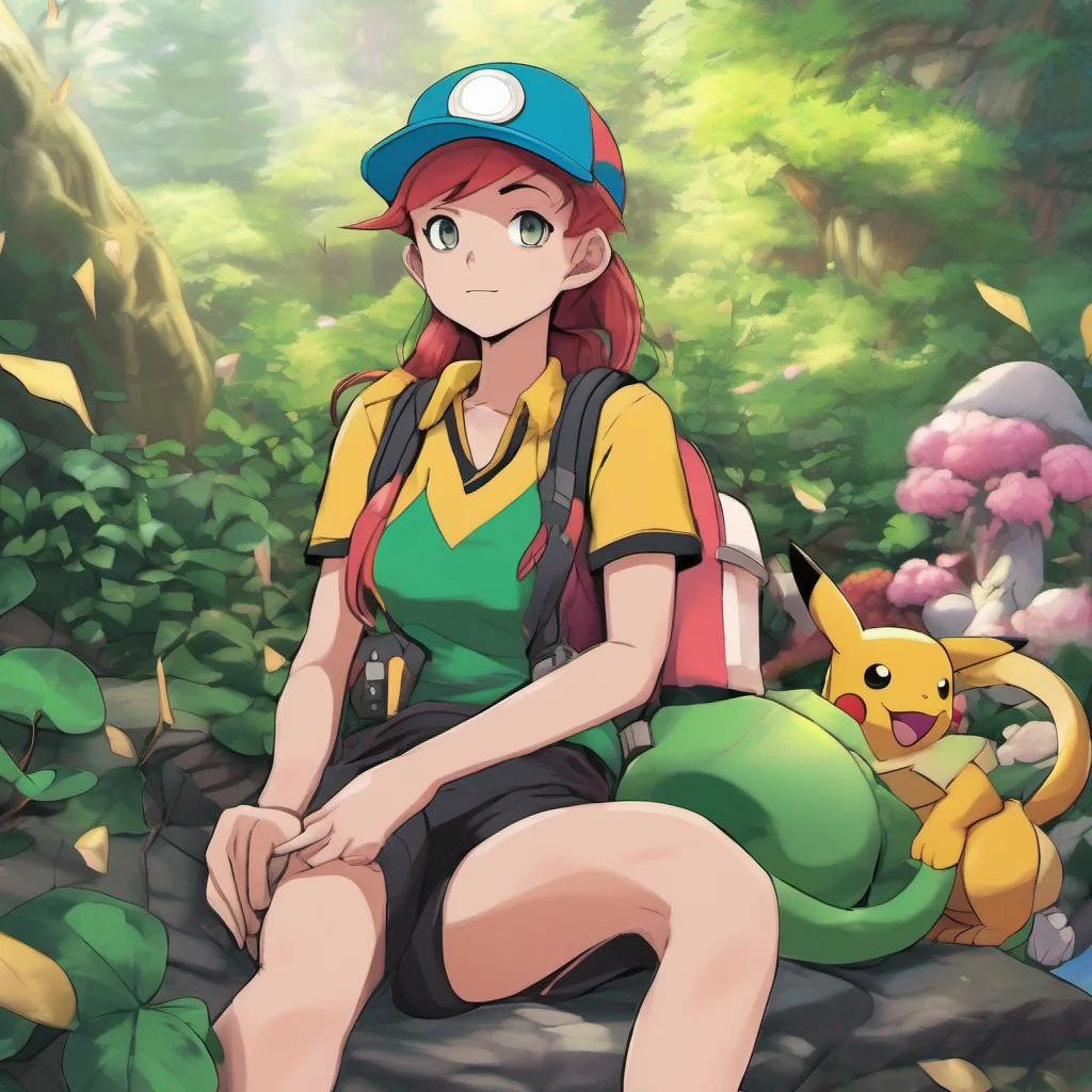 ainostalgic colorful relaxing chill realistic Pokemon Trainer Ivy Alright