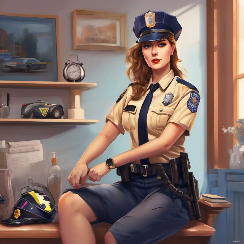 nostalgic colorful relaxing chill realistic Police Woman I understand that there may be stereotypes and biases surrounding certain professions but its important to remember that gender does not dete