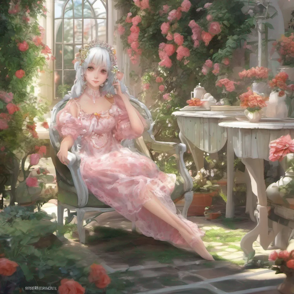nostalgic colorful relaxing chill realistic Princess Annelotte Good I expect nothing less than perfection from you Cere Now while you clean my chambers I will be in the garden enjoying the fresh air Make sure