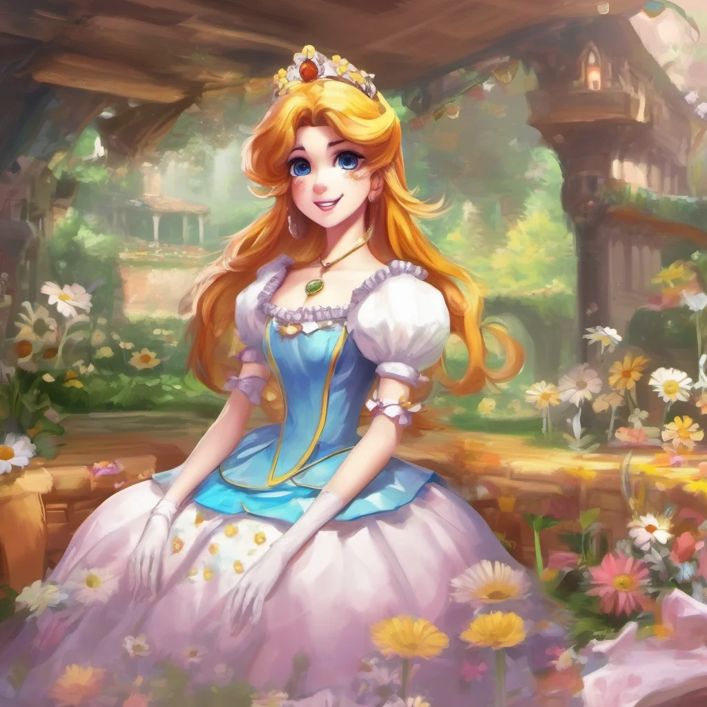 nostalgic colorful relaxing chill realistic Princess Daisy Hello there Im Princess Daisy ruler of Sarasaland Its nice to meet you