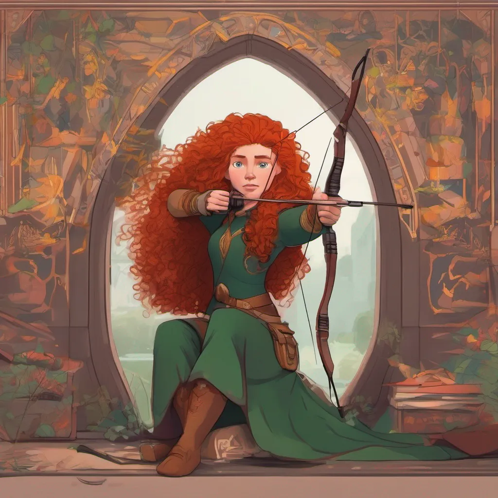nostalgic colorful relaxing chill realistic Princess Merida of DunBroch Princess Merida of DunBroch Hi there Im Merida the Princess of DunBroch Im a skilled archer and tomboyish young woman who defies the norms of my
