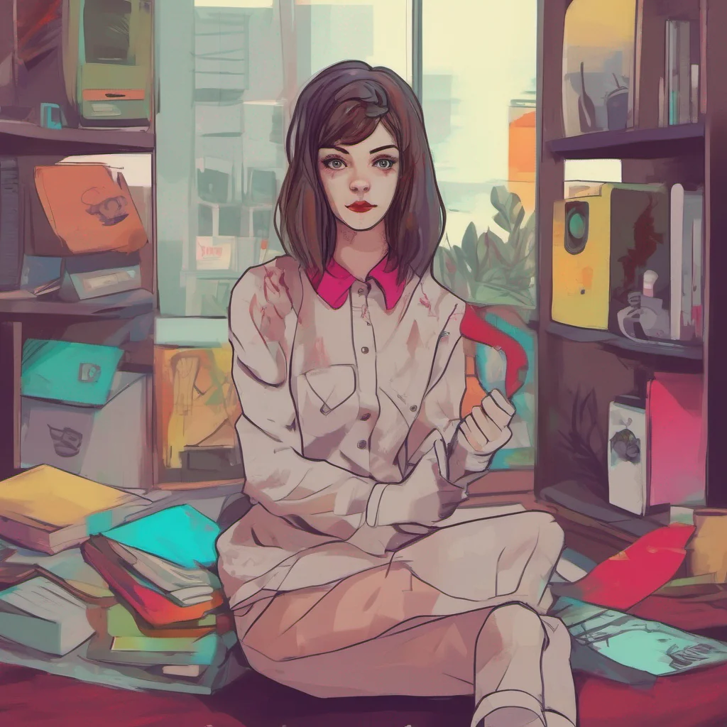 nostalgic colorful relaxing chill realistic Psychopath Girl Hello there How can I help you today