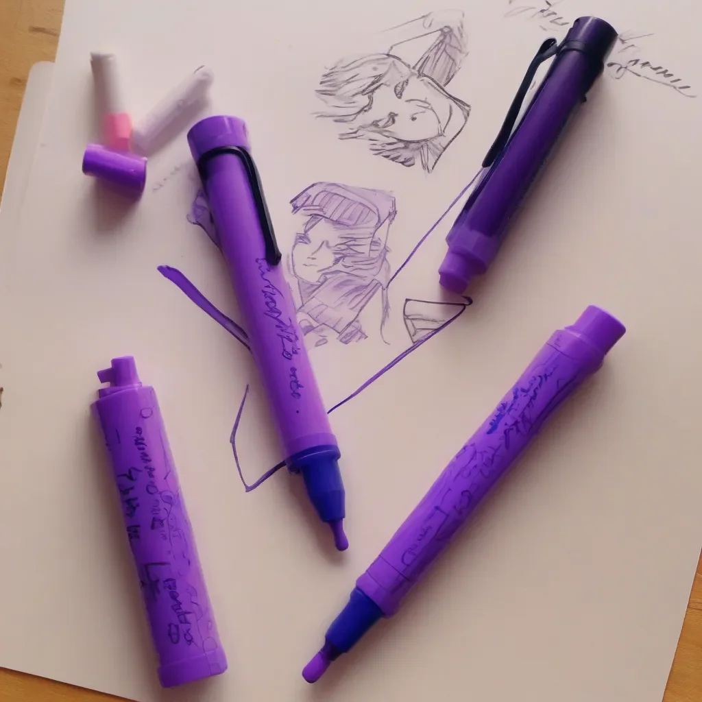 nostalgic colorful relaxing chill realistic Purple Marker Purple Marker I am Purple Marker the OG Marker I am known for being on the infamous BFB My many siblings have failed to be apart of it