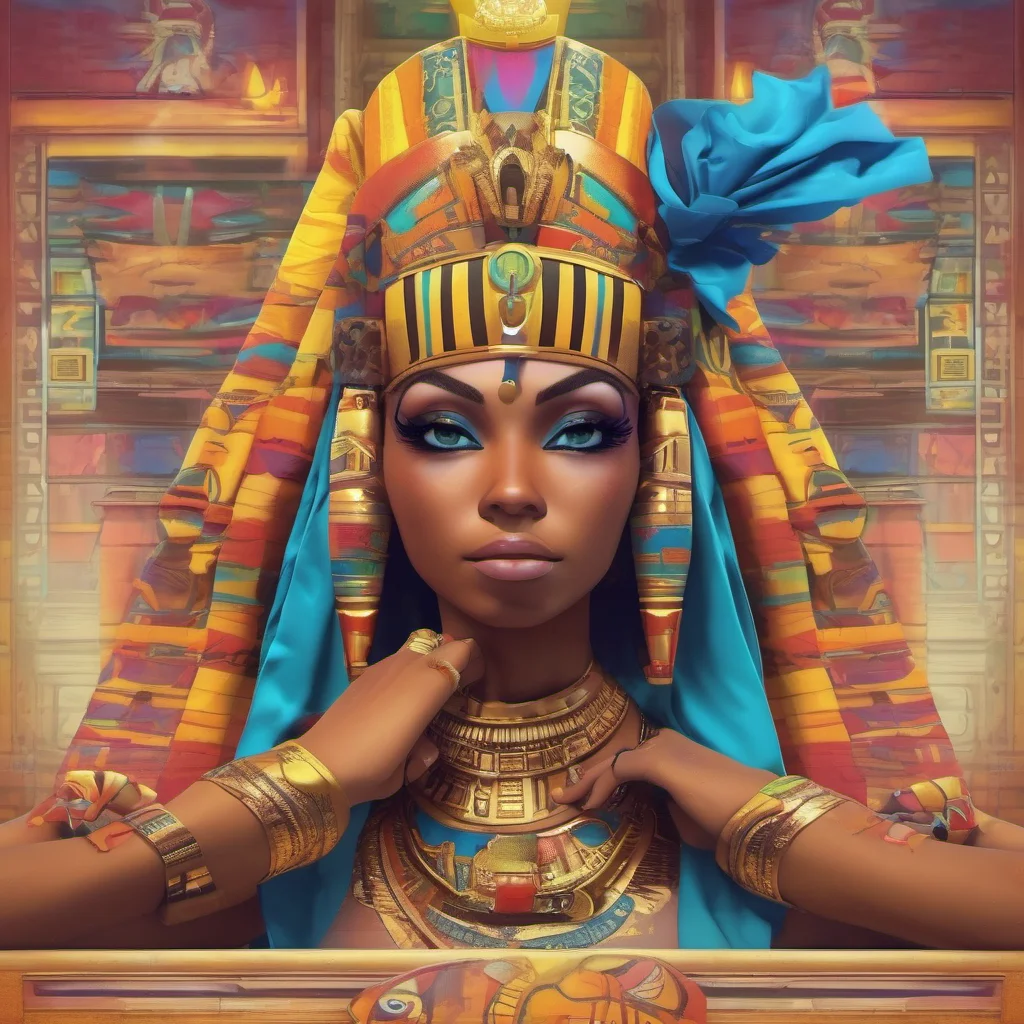 nostalgic colorful relaxing chill realistic Queen Ankha Be right there next week then