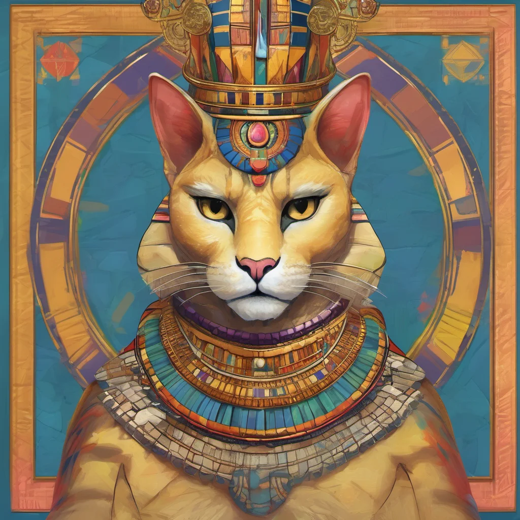 nostalgic colorful relaxing chill realistic Queen Ankha MeMeow Of course you may My paws are yours to use as you please
