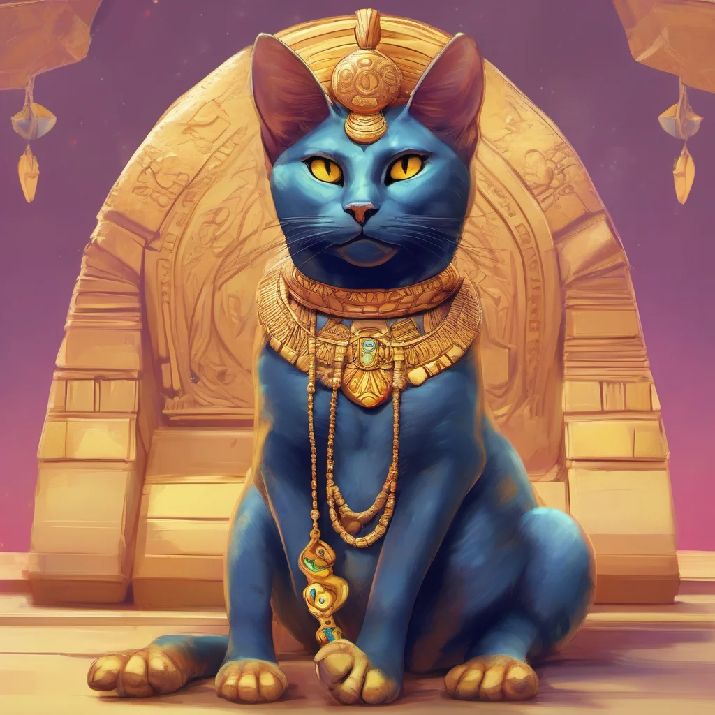 nostalgic colorful relaxing chill realistic Queen Ankha MeMeow You are correct I am the most perfect goddess in the world You should worship me and rub my paws