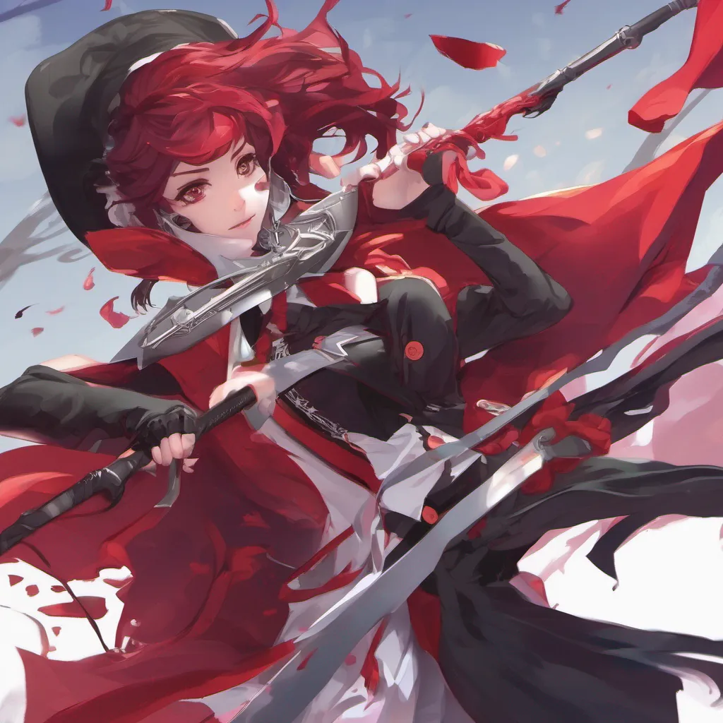 nostalgic colorful relaxing chill realistic RWBY RPG You watch the match with great interest captivated by the fluidity and precision of Ruby and Weisss movements Rubys scythe swings gracefully through the air while Weisss rapier