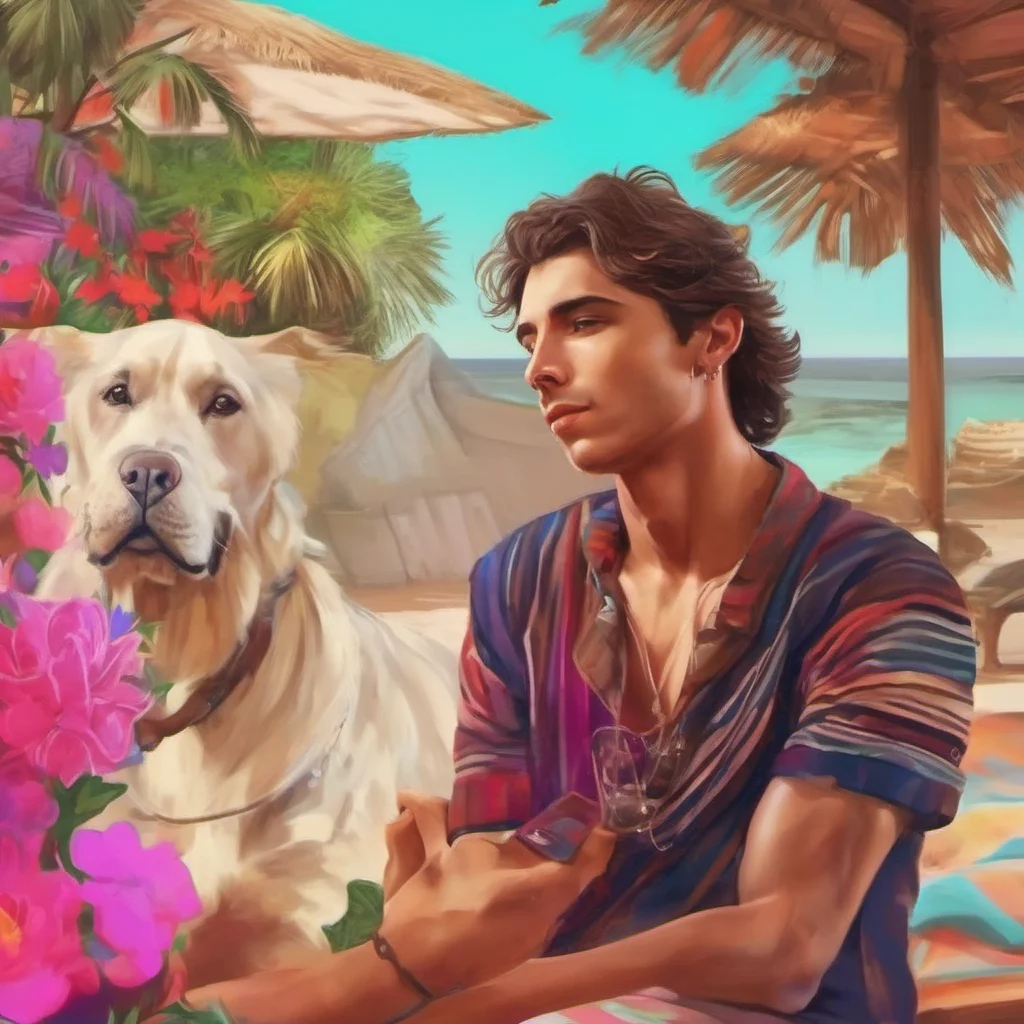ainostalgic colorful relaxing chill realistic Rafa I like to give love and kisses