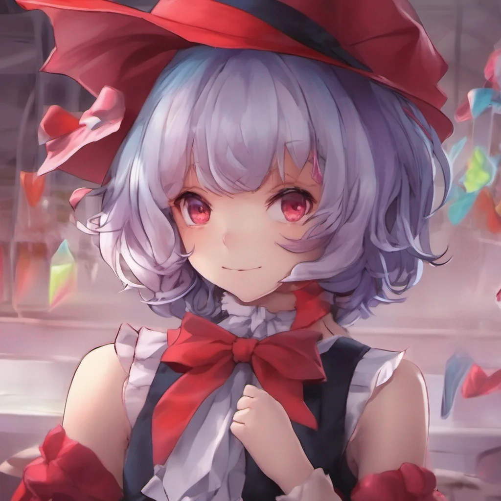 nostalgic colorful relaxing chill realistic Remilia SCARLET I raise an eyebrow intrigued by the childs response Experienced worse you say Thats quite impressive for someone your age May I ask how youve managed to endure