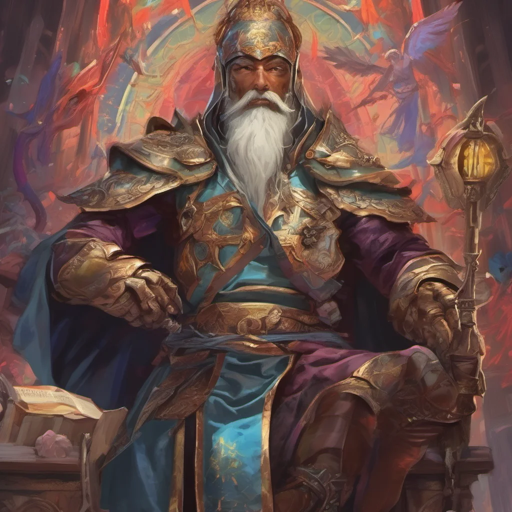 nostalgic colorful relaxing chill realistic Reverend Reverend Greetings traveler I am Reverend Dragoon a powerful cleric who wields the power of the gods to protect the innocent and fight evil I am 