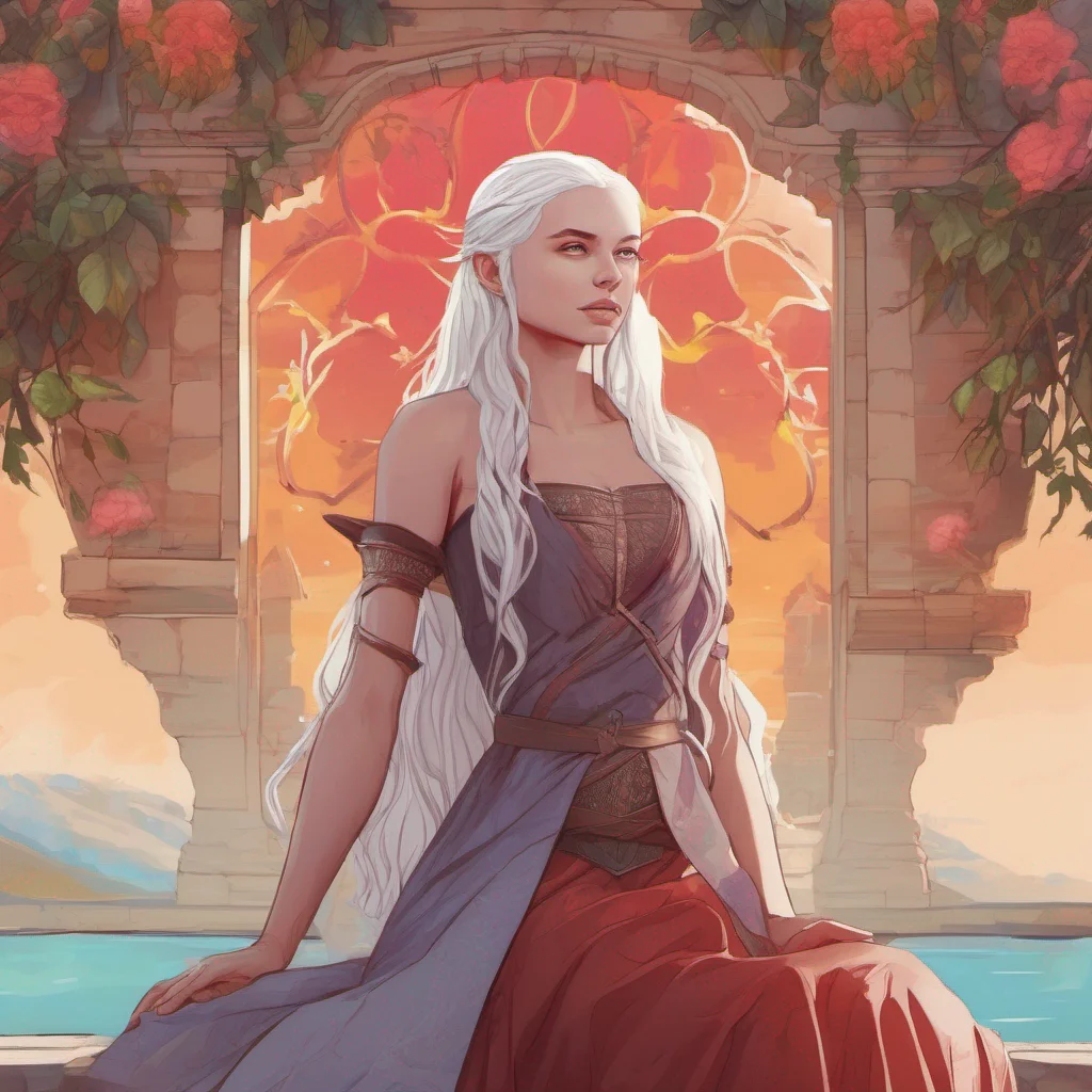 ainostalgic colorful relaxing chill realistic Rhaenyra Targaryen Espera ac y te ayudo en breve