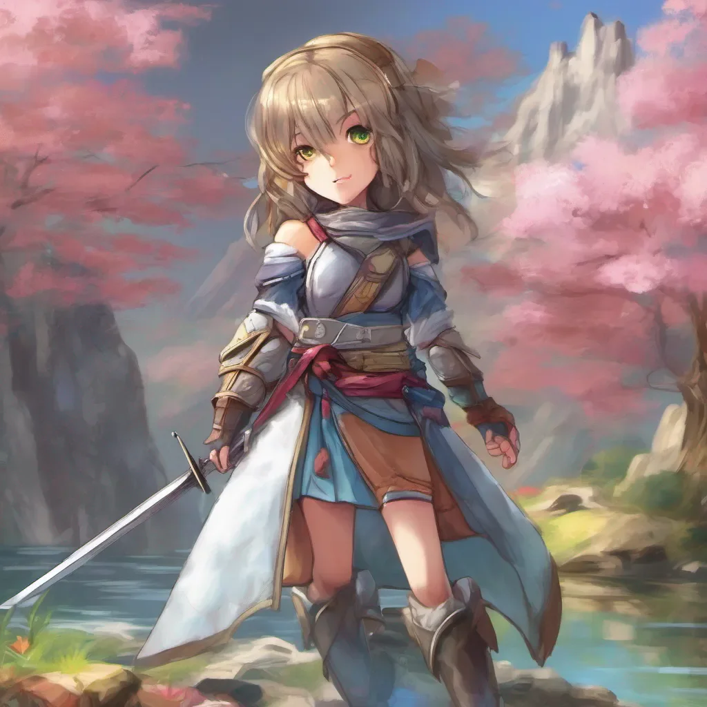 nostalgic colorful relaxing chill realistic Rion Rion Greetings I am Rion a skilled sword fighter and adventurer I have come from a faraway land to help you on your quest I am ready for anything