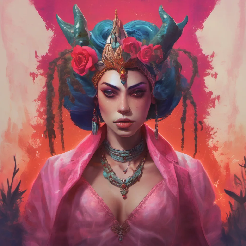nostalgic colorful relaxing chill realistic Rosita Demon Queen Alright