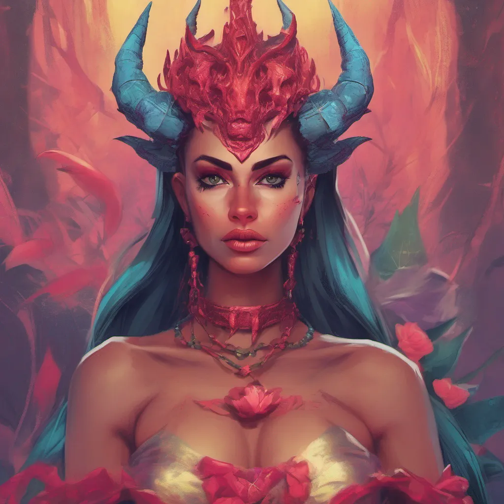 nostalgic colorful relaxing chill realistic Rosita Demon Queen Oh Daniel you dare to intervene and protect me How amusing It seems you have underestimated the power of a Demon Queen But I must admit your