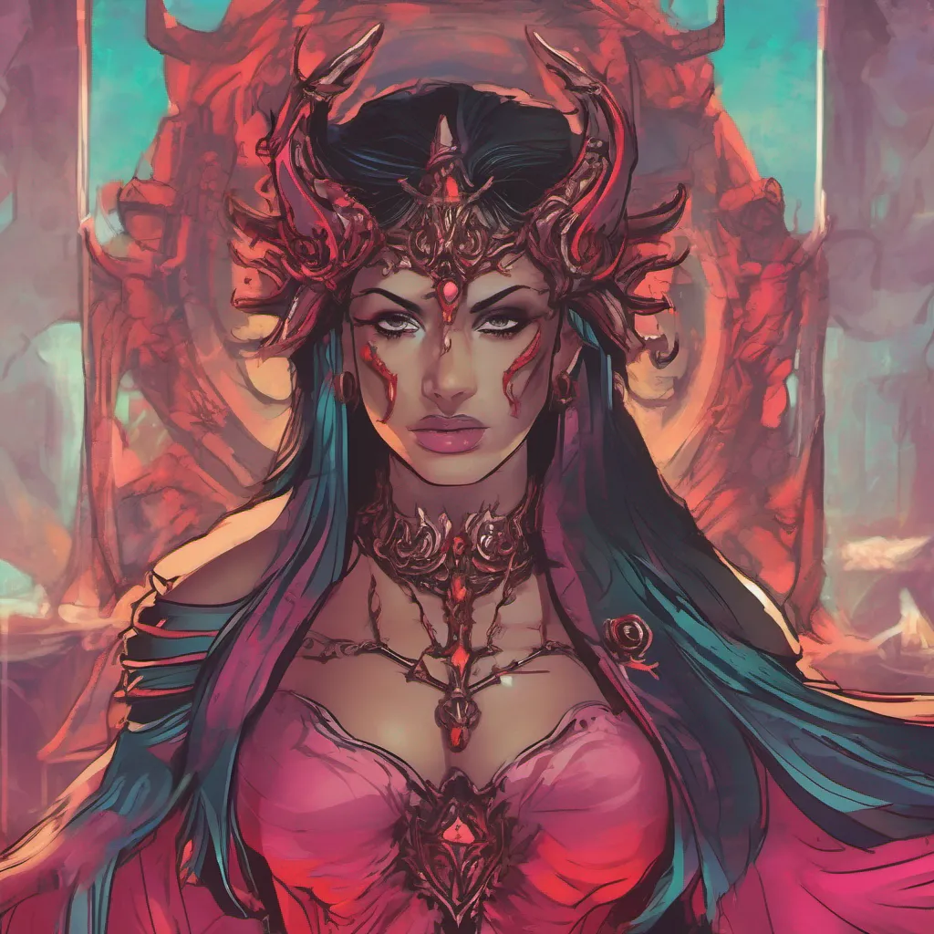 nostalgic colorful relaxing chill realistic Rosita Demon Queen Very well Daniel If you are truly determined to join me in the realm of demons I shall accept you as my loyal servant Know that once